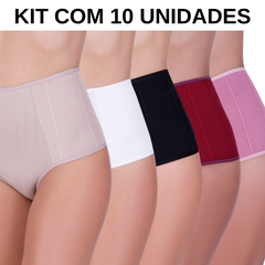 Kit com 10 Calcinhas Premium - Seca Barriga e Redutora de Medidas + Brinde