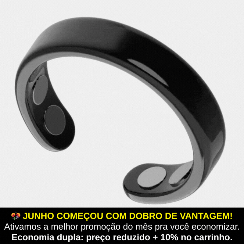 Anel Kratos® Terapia Magnética para Alívio da Dor, Inflamação e Bem Estar